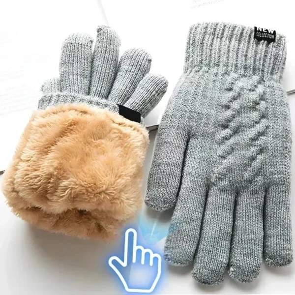 New Men's Warm Full Finger Gloves Winter