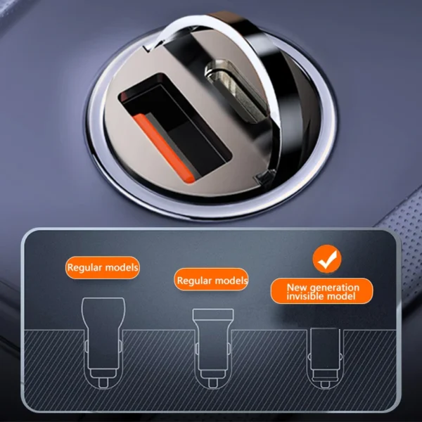 Mini Car Charger Lighter Fast Charging for iPhone - Image 2