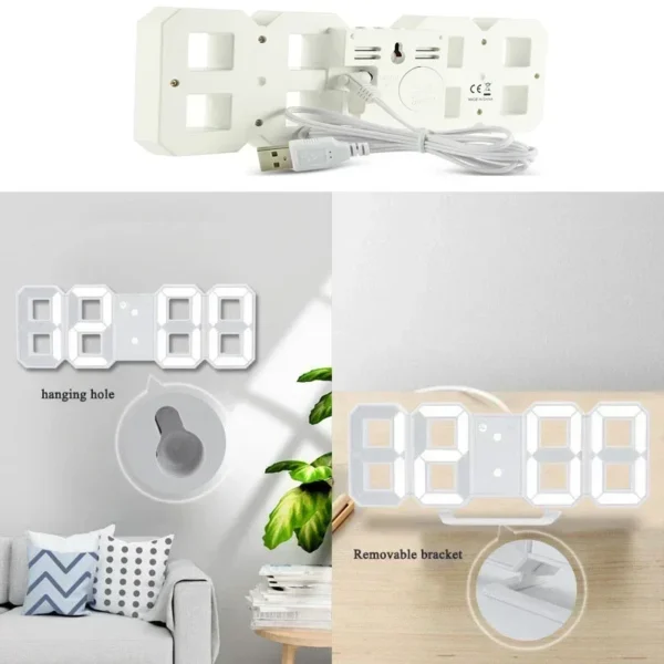 Clock 3D LED Digital Alarm - Image 4