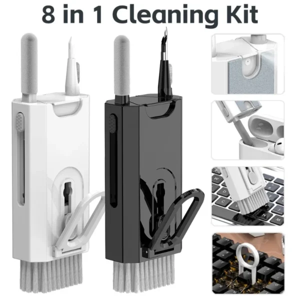 8 in 1 Cleaning Kit Computer Keyboard Cleaner Brush Earphones Cleaning