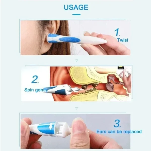 Ear Wax Remover Tool Ear Cleaner With Soft Silicone - Image 6