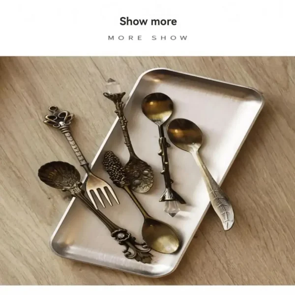 6pcs Vintage Palace Coffee Spoon 6pcs Set Ice Cream ,coffee - Image 2