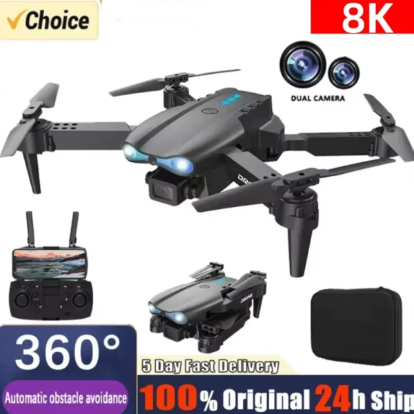 New E99 Drone Aerial Photography With 8k 5G Wide Angle HD Dual Camera Brushless